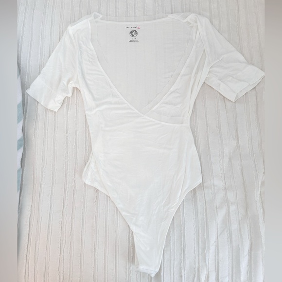 Free People Tops - Free People Intimately White Bodysuit Size S